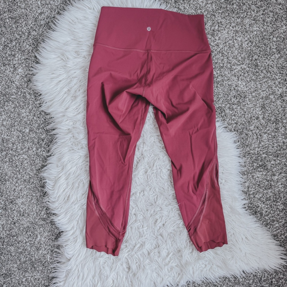 Lululemon Wunder Under High-Rise Scallop Crop 23” Spiced Chai Size 10